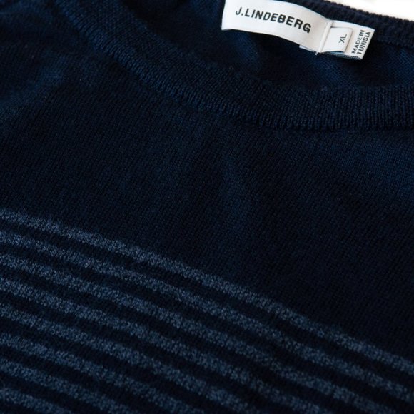 J.Lindeberg Elon Striped Merino Wool Sweater - Picture 4 of 5